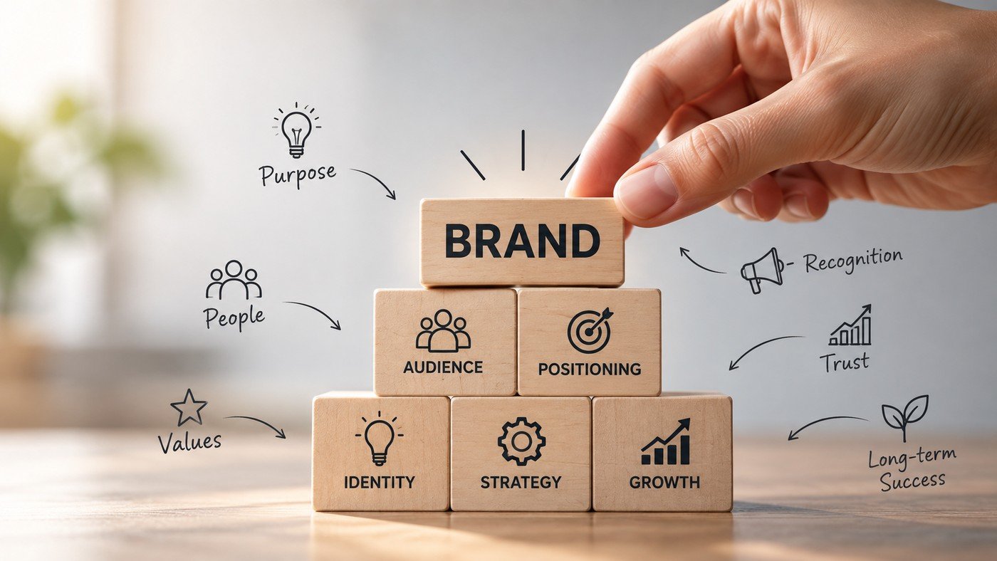 Building a brand through audience, positioning, identity and strategy